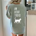 Un Deux Trois Cat Shirt French Teacher Women's Comfort Colors T-Shirt Back Print Bay Un Deux Trois Cat Shirt French Teacher Women's Comfort Colors T-Shirt Back Print Bay