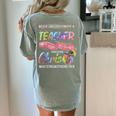 Never Underestimate A Teacher Does All Things Through Christ For Men Women Women's Comfort Colors T-Shirt Back Print Bay