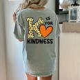 Unity Day K Is For Kindness Anti Bullying Orange Teacher Men Women Kids Women's Comfort Colors T-Shirt Back Print Bay Unity Day K Is For Kindness Anti Bullying Orange Teacher Men Women Kids Women's Comfort Colors T-Shirt Back Print Bay