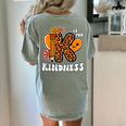 Unity Day Shirt Kindness Orange Teacher Kids Be Kind Women's Comfort Colors T-Shirt Back Print Bay