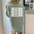 Unity Day Shirt Orange Kids Teacher 2023 Be Kind Groovy Women's Comfort Colors T-Shirt Back Print Bay