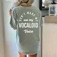 Vocaloid Voice Vocal Music Teacher Singer Singing Women's Comfort Colors T-Shirt Back Print Bay Vocaloid Voice Vocal Music Teacher Singer Singing Women's Comfort Colors T-Shirt Back Print Bay