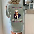 I Want You To Learn US History American Teacher School For Men Women Women's Comfort Colors T-Shirt Back Print Bay I Want You To Learn US History American Teacher School For Men Women Women's Comfort Colors T-Shirt Back Print Bay
