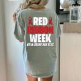 We Wear Red For Red Ribbon Week Awareness Mothers Teachers Women's Comfort Colors T-Shirt Back Print Bay We Wear Red For Red Ribbon Week Awareness Mothers Teachers Women's Comfort Colors T-Shirt Back Print Bay