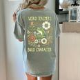 Weird Teachers Build Character Frog Reading Book Librarian Women's Comfort Colors T-Shirt Back Print Bay Weird Teachers Build Character Frog Reading Book Librarian Women's Comfort Colors T-Shirt Back Print Bay