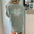 When A Flower Doesn't Bloom Special Education Teacher Men Women Women's Comfort Colors T-Shirt Back Print Bay
