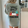 When I Grow Up I Want To Be Teacher Kids Women's Comfort Colors T-Shirt Back Print Bay When I Grow Up I Want To Be Teacher Kids Women's Comfort Colors T-Shirt Back Print Bay