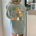 Wild About 2nd Grade Teacher Student First Day Of School Women's Comfort Colors T-Shirt Back Print Bay