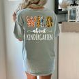 Wild About Kindergarten Teacher Leopard Print Women's Comfort Colors T-Shirt Back Print Bay Wild About Kindergarten Teacher Leopard Print Women's Comfort Colors T-Shirt Back Print Bay