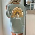 Wild About Reading Teacher Back To School Leopard Rainbow Women's Comfort Colors T-Shirt Back Print Bay Wild About Reading Teacher Back To School Leopard Rainbow Women's Comfort Colors T-Shirt Back Print Bay
