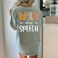 Wild About Speech SLP Leopard Teacher Back To School Kids Women's Comfort Colors T-Shirt Back Print Bay Wild About Speech SLP Leopard Teacher Back To School Kids Women's Comfort Colors T-Shirt Back Print Bay