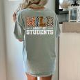 Wild About My Students Shirt Animals Teacher Women's Comfort Colors T-Shirt Back Print Bay
