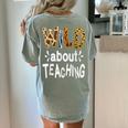 Wild About Teaching Teacher Student First Day Of School Women's Comfort Colors T-Shirt Back Print Bay Wild About Teaching Teacher Student First Day Of School Women's Comfort Colors T-Shirt Back Print Bay