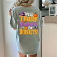 Will Trade Students For Donuts Halloween Teacher Women's Comfort Colors T-Shirt Back Print Bay