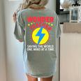 Wonder Teacher Costume Shirt Teacher Halloween Costume Men Women Women's Comfort Colors T-Shirt Back Print Bay