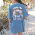 100th Day Of 2nd Grade 100 Days Of School Teacher Women's Comfort Colors T-Shirt Back Print Blue Jean 100th Day Of 2nd Grade 100 Days Of School Teacher Women's Comfort Colors T-Shirt Back Print Blue Jean