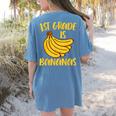 1st Grade Is Bananas Teacher Teaching Back To School Women's Comfort Colors T-Shirt Back Print Blue Jean 1st Grade Is Bananas Teacher Teaching Back To School Women's Comfort Colors T-Shirt Back Print Blue Jean
