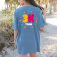 3K Team & Teacher Squad Threes Crew PreK Elementary Team Women's Comfort Colors T-Shirt Back Print Blue Jean 3K Team & Teacher Squad Threes Crew PreK Elementary Team Women's Comfort Colors T-Shirt Back Print Blue Jean