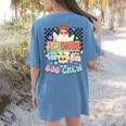 3rd Grade Boo Crew Third Grade Halloween Costume Teacher Kid Women's Comfort Colors T-Shirt Back Print Blue Jean