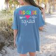3rd Grade Squad Third Teacher Student Team Back To School Women's Comfort Colors T-Shirt Back Print Blue Jean 3rd Grade Squad Third Teacher Student Team Back To School Women's Comfort Colors T-Shirt Back Print Blue Jean