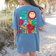 50 Days Of School Teacher Happy 50th Day Of School Kids Women's Comfort Colors T-Shirt Back Print Blue Jean 50 Days Of School Teacher Happy 50th Day Of School Kids Women's Comfort Colors T-Shirt Back Print Blue Jean