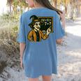 67 Teacher Halloween Witch Six Seven Meme Brainrot Math Joke Women's Comfort Colors T-Shirt Back Print Blue Jean