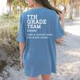 7th Grade Team Back To School Teacher Seventh Grade Team Women's Comfort Colors T-Shirt Back Print Blue Jean 7th Grade Team Back To School Teacher Seventh Grade Team Women's Comfort Colors T-Shirt Back Print Blue Jean