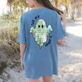 AAC Ghost Tell Me About It Speech Pathology AAC Sped Teacher Women's Comfort Colors T-Shirt Back Print Blue Jean AAC Ghost Tell Me About It Speech Pathology AAC Sped Teacher Women's Comfort Colors T-Shirt Back Print Blue Jean