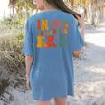 In My Advocating Era Advocate Autism Awareness Sped Teacher Men Women Kids Women's Comfort Colors T-Shirt Back Print Blue Jean