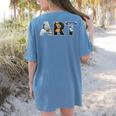 Art Artist Painting Teacher T Shirt Mona Lisa Great Wave For Men Women Women's Comfort Colors T-Shirt Back Print Blue Jean