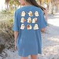 Art Teacher Ghost Halloween Artists Painter Teacher Spooky Women's Comfort Colors T-Shirt Back Print Blue Jean Art Teacher Ghost Halloween Artists Painter Teacher Spooky Women's Comfort Colors T-Shirt Back Print Blue Jean