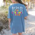 But Did You Take Attendance Teacher School Secretary Team Women's Comfort Colors T-Shirt Back Print Blue Jean