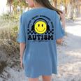Autism Awareness Acceptance Special Education Teacher Kids Women's Comfort Colors T-Shirt Back Print Blue Jean Autism Awareness Acceptance Special Education Teacher Kids Women's Comfort Colors T-Shirt Back Print Blue Jean