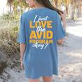AVID Team Appreciation Essentials AVID Program Teacher Women's Comfort Colors T-Shirt Back Print Blue Jean