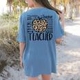 Back To School Teacher Life Apple Leopard Teacher Women Women's Comfort Colors T-Shirt Back Print Blue Jean Back To School Teacher Life Apple Leopard Teacher Women Women's Comfort Colors T-Shirt Back Print Blue Jean