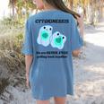 Biology T Shirts Science Biology Teacher Idea Women's Comfort Colors T-Shirt Back Print Blue Jean