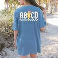 Boys Girls Teachers ABCD Rock Graphic Back To School Class Women's Comfort Colors T-Shirt Back Print Blue Jean Boys Girls Teachers ABCD Rock Graphic Back To School Class Women's Comfort Colors T-Shirt Back Print Blue Jean