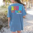 Bruh We Back Teacher First Day Of School Back To School Women's Comfort Colors T-Shirt Back Print Blue Jean Bruh We Back Teacher First Day Of School Back To School Women's Comfort Colors T-Shirt Back Print Blue Jean