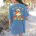 You Can't Scare Me I Teach First Grade Halloween Teacher Women's Comfort Colors T-Shirt Back Print Blue Jean You Can't Scare Me I Teach First Grade Halloween Teacher Women's Comfort Colors T-Shirt Back Print Blue Jean