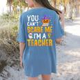 You Cant Scare Me Im A Teacher Halloween Trick Or Teach 2024 Women's Comfort Colors T-Shirt Back Print Blue Jean You Cant Scare Me Im A Teacher Halloween Trick Or Teach 2024 Women's Comfort Colors T-Shirt Back Print Blue Jean