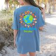 Celebrate Diversity Everyday Teachers & School Student Women's Comfort Colors T-Shirt Back Print Blue Jean Celebrate Diversity Everyday Teachers & School Student Women's Comfort Colors T-Shirt Back Print Blue Jean