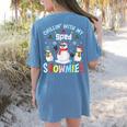 Chillin With My Sped Snowmies Teacher Student Christmas Women's Comfort Colors T-Shirt Back Print Blue Jean Chillin With My Sped Snowmies Teacher Student Christmas Women's Comfort Colors T-Shirt Back Print Blue Jean