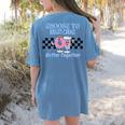 Choose To Include Special Education Teacher Autism Awareness Women's Comfort Colors T-Shirt Back Print Blue Jean Choose To Include Special Education Teacher Autism Awareness Women's Comfort Colors T-Shirt Back Print Blue Jean