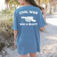 Civil War It Was A Blast History Teacher T-Shirt Women's Comfort Colors T-Shirt Back Print Blue Jean Civil War It Was A Blast History Teacher T-Shirt Women's Comfort Colors T-Shirt Back Print Blue Jean
