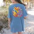 Colorful Brain Art Teacher Artist Painter Student Women's Comfort Colors T-Shirt Back Print Blue Jean Colorful Brain Art Teacher Artist Painter Student Women's Comfort Colors T-Shirt Back Print Blue Jean