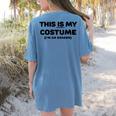 THIS IS MY COSTUME Eraser Teacher Halloween Costume Women's Comfort Colors T-Shirt Back Print Blue Jean THIS IS MY COSTUME Eraser Teacher Halloween Costume Women's Comfort Colors T-Shirt Back Print Blue Jean