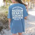 Debate Teacher Tshirt For Men Women Women's Comfort Colors T-Shirt Back Print Blue Jean Debate Teacher Tshirt For Men Women Women's Comfort Colors T-Shirt Back Print Blue Jean