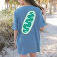 DIY Mitochondria Costume Biology Teacher Halloween Women's Comfort Colors T-Shirt Back Print Blue Jean
