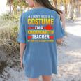 I Don't Need A Costume I'm A Kindergarten Teacher Halloween Women's Comfort Colors T-Shirt Back Print Blue Jean I Don't Need A Costume I'm A Kindergarten Teacher Halloween Women's Comfort Colors T-Shirt Back Print Blue Jean
