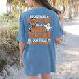 I Don't Need A Costume I'm Math Teacher Costume Halloween Men Women Women's Comfort Colors T-Shirt Back Print Blue Jean